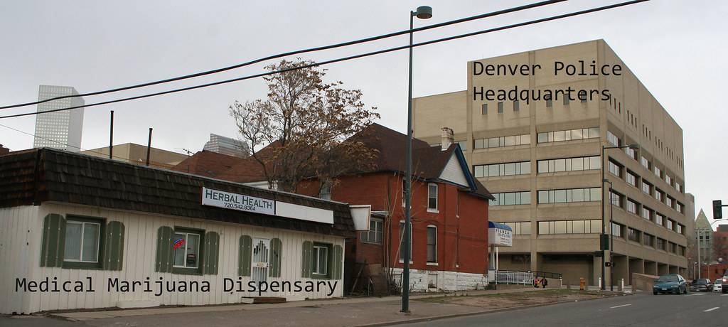 Street view of a medical marijuana dispensary